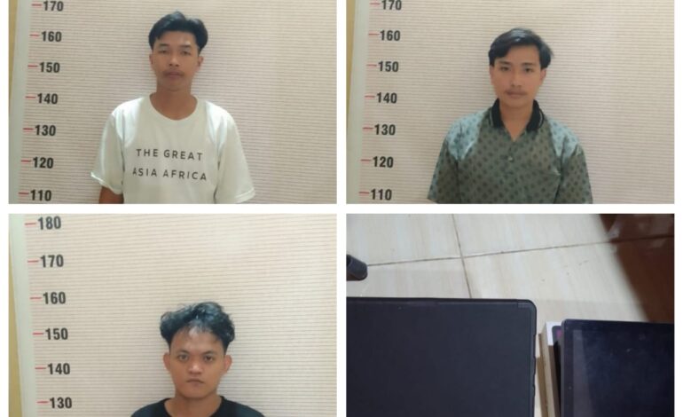 Tiga Pencuri Ponsel di Toko Pizza Banjarmasin Tertangkap Berkat Rekaman CCTV