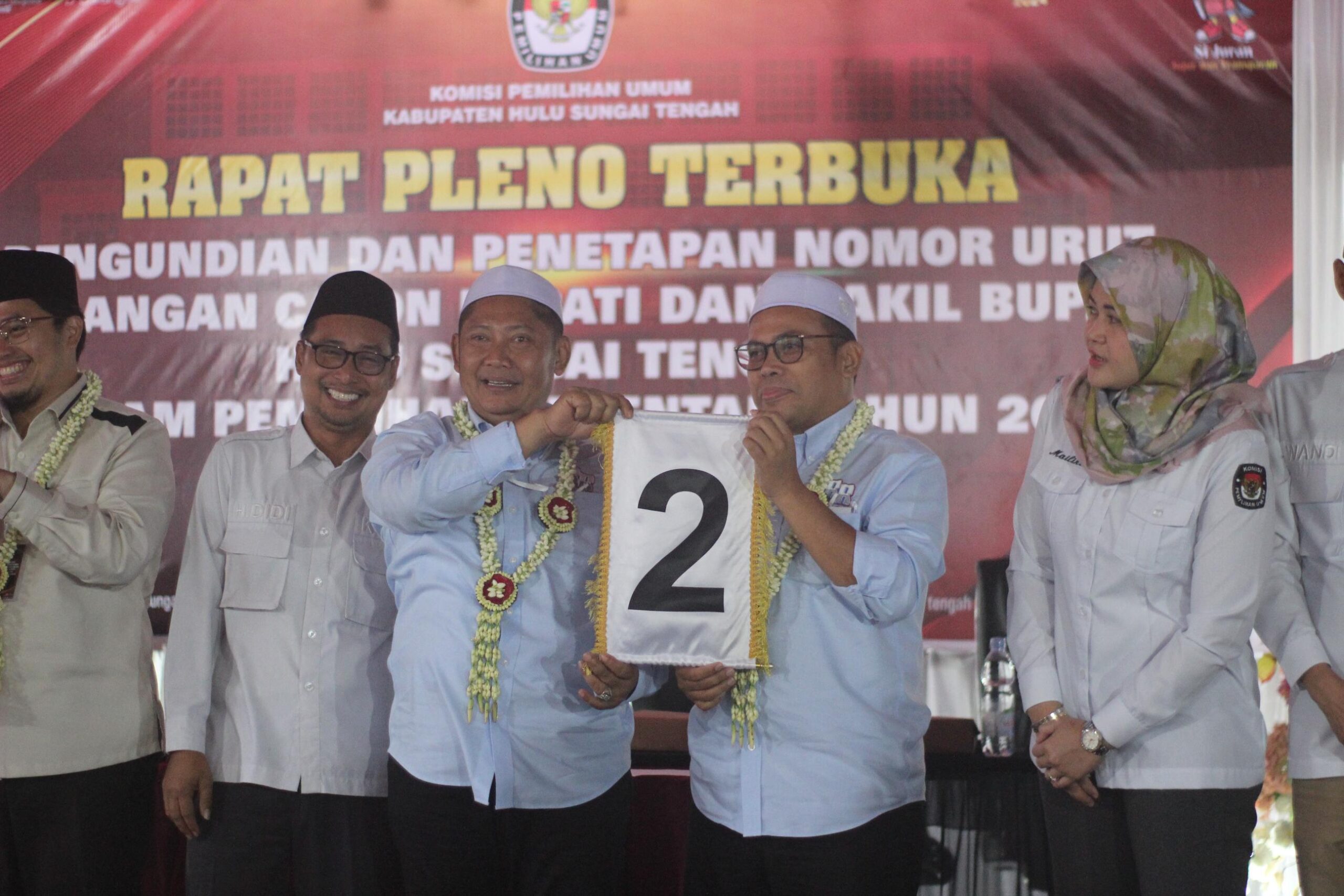 Pilkada HST, Paslon Rizal-Rosyadi Sebut Nomor 2 Keberuntungan