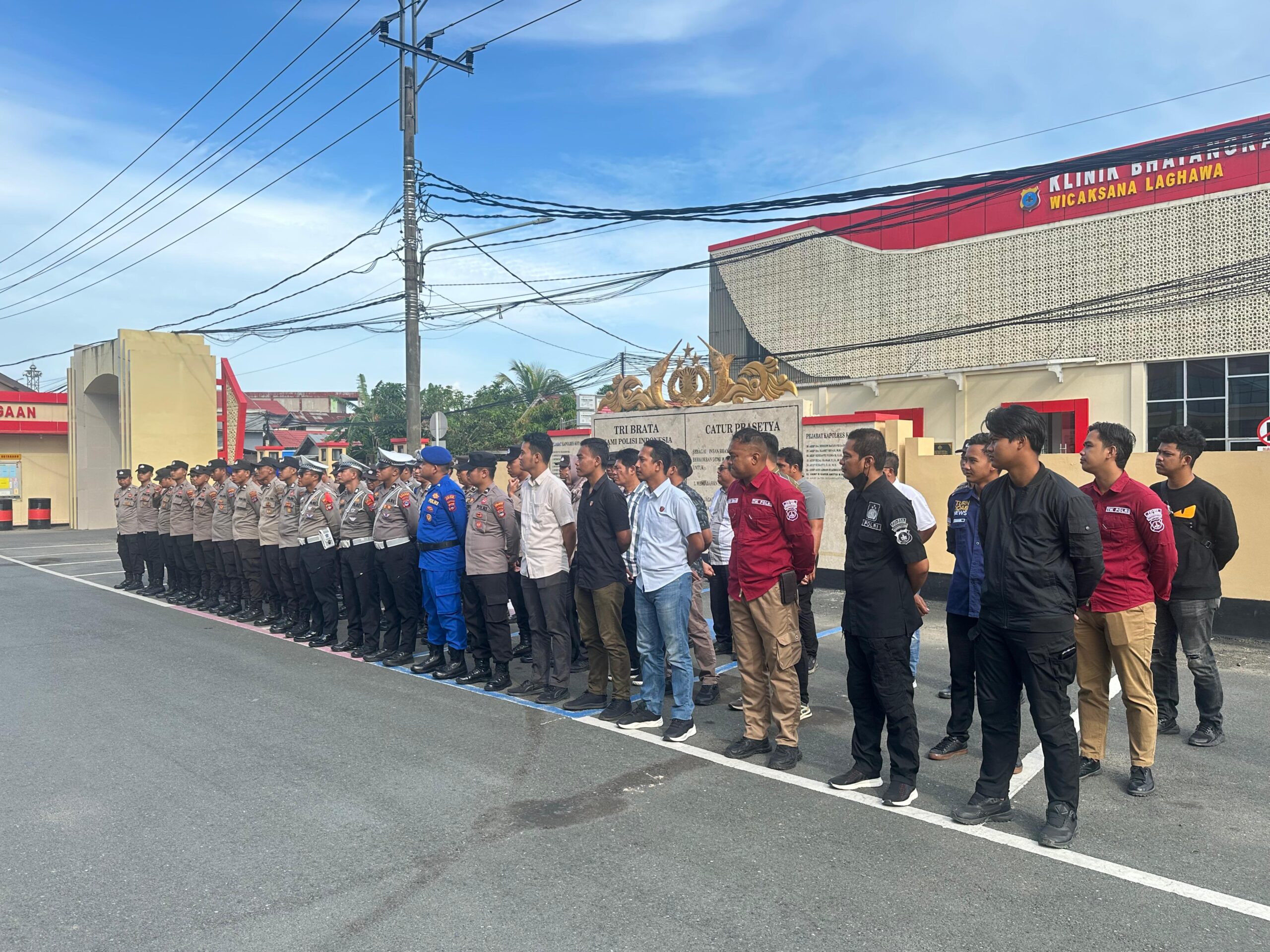 95 Personel Polres Kotabaru Ditejunkan Pengamanan Tiga Paslon saat Kampanye Pilkada