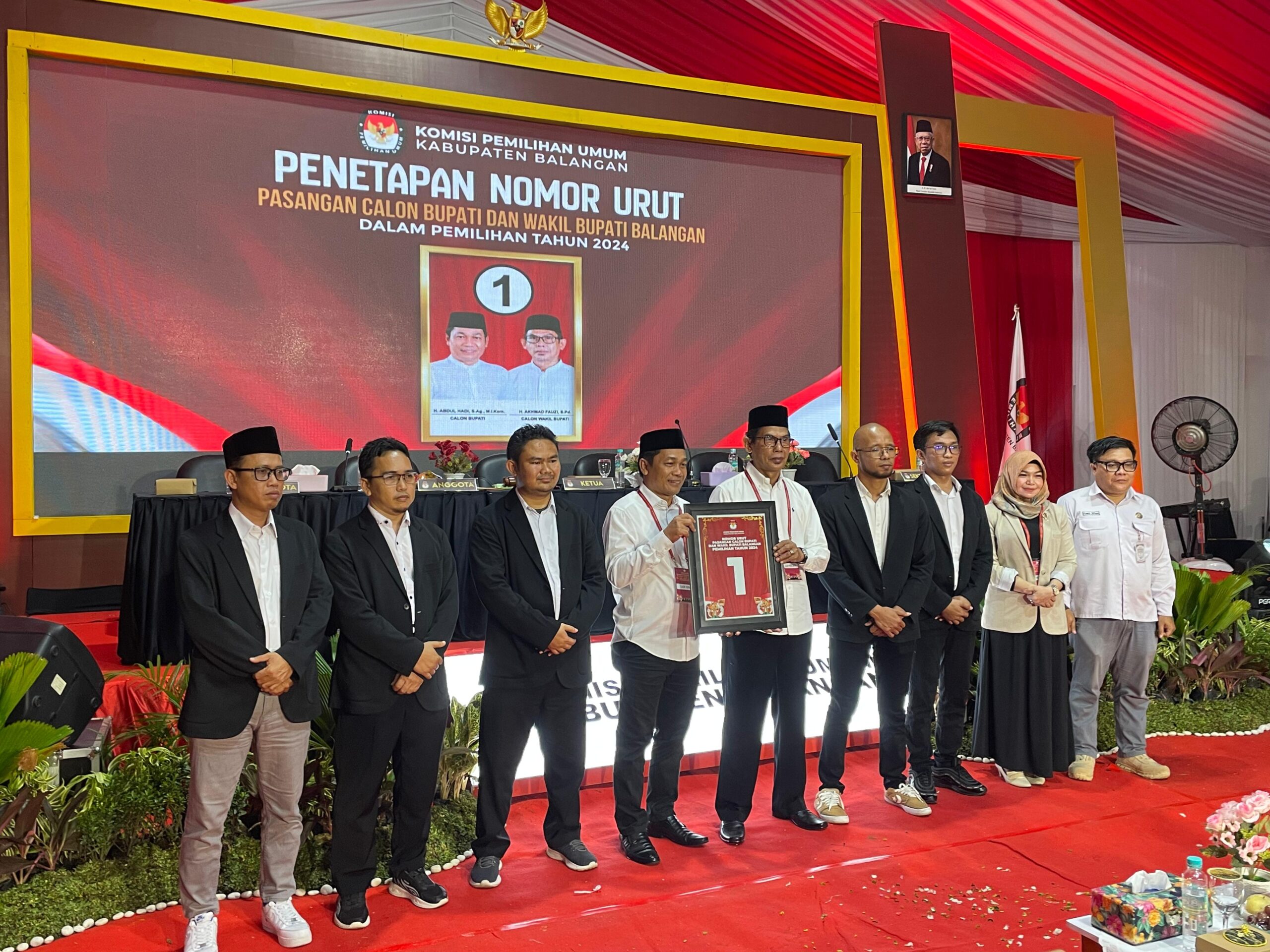 Melawan Kotak Kosong, Cabup Balangan Abdul Hadi Senang Dapat Nomor Urut 1
