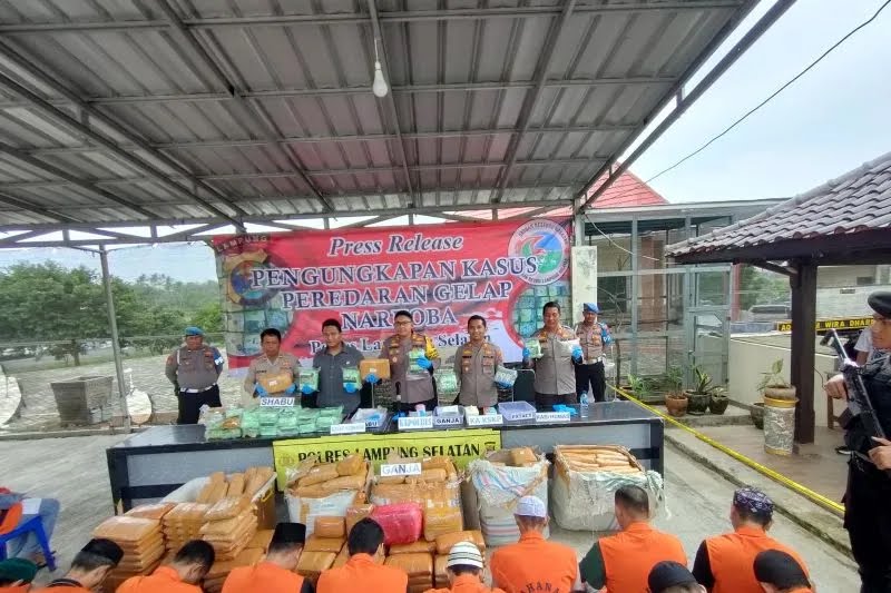 Polisi Amankan Barbuk Narkoba Rp75 Miliar Selama Empat Bulan