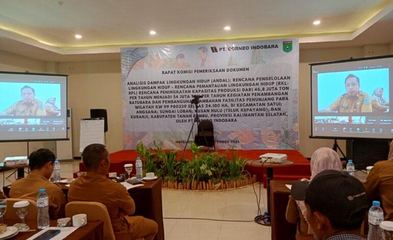 PT Borneo Indobara Gelar Rapat Komisi Pemeriksaan Dokumen Andal RKL-RPL di Batulicin, Libatkan Seluruh Elemen Masyarakat