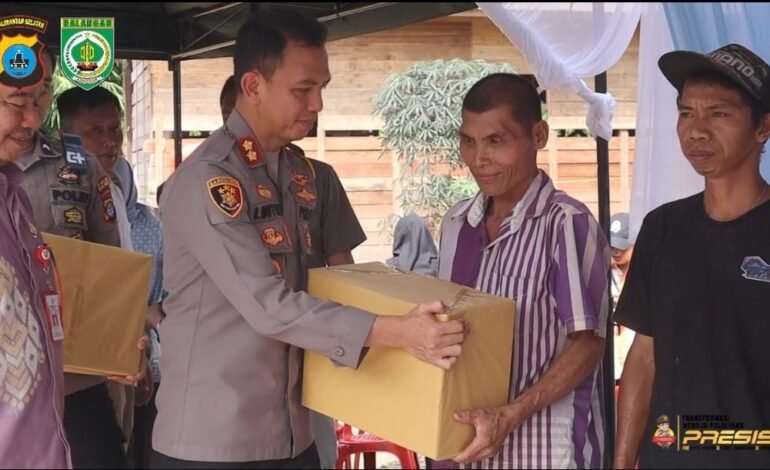 Pemkab Balangan dan Polres Bantu Penyediaan Air Bersih Wilayah Pedalaman