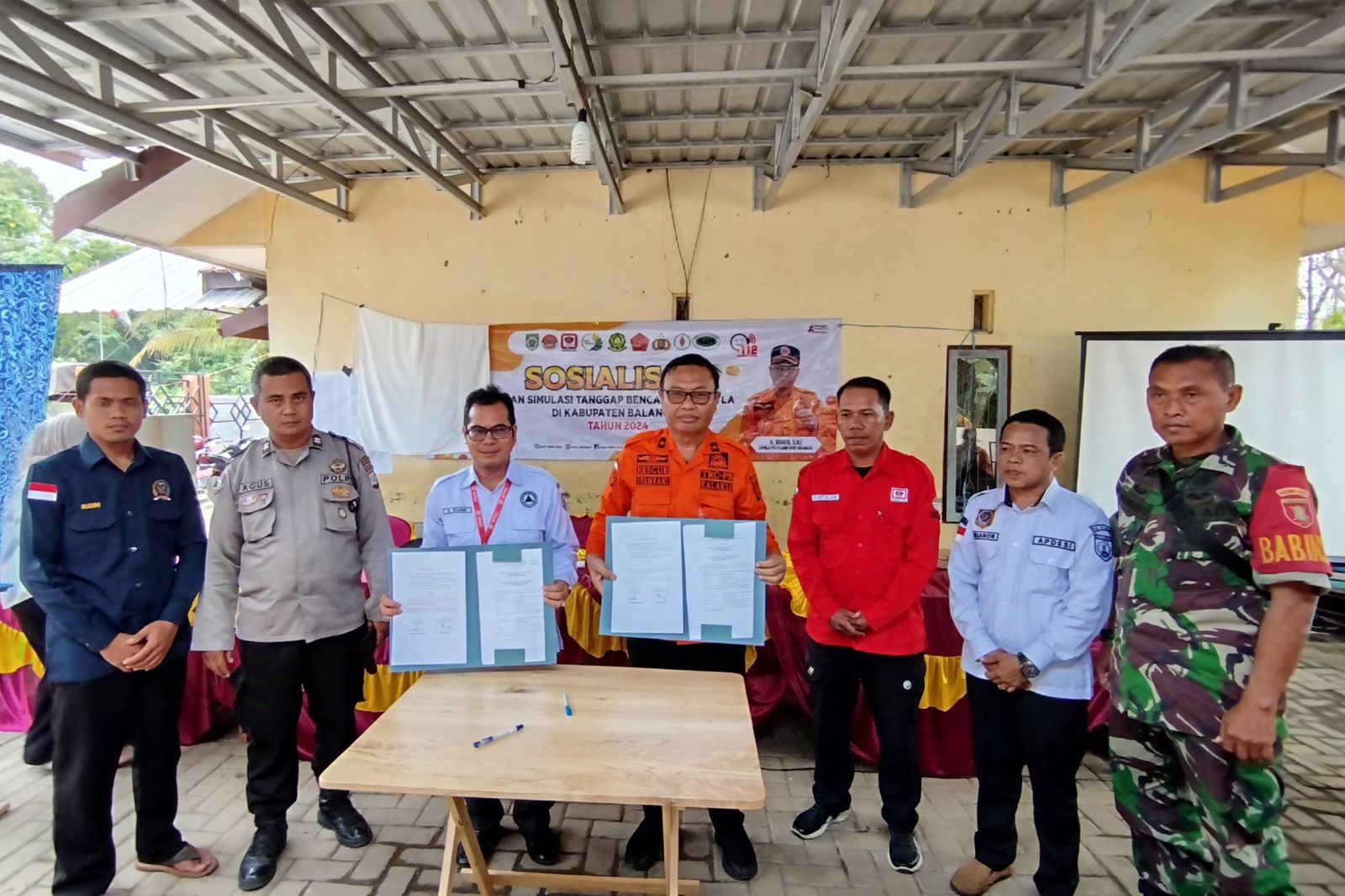 BPBD Balangan dan HSU Kerja Sama Penanganan Karhutla di Wilayah Perbatasan