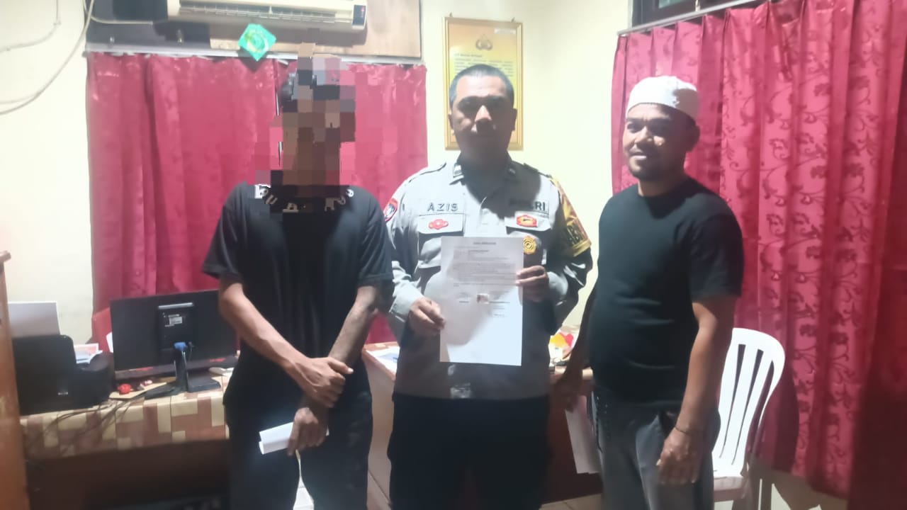 BKTM Basirih Selatan Amankan Pria Ngamuk Akibat Mabuk Aldo