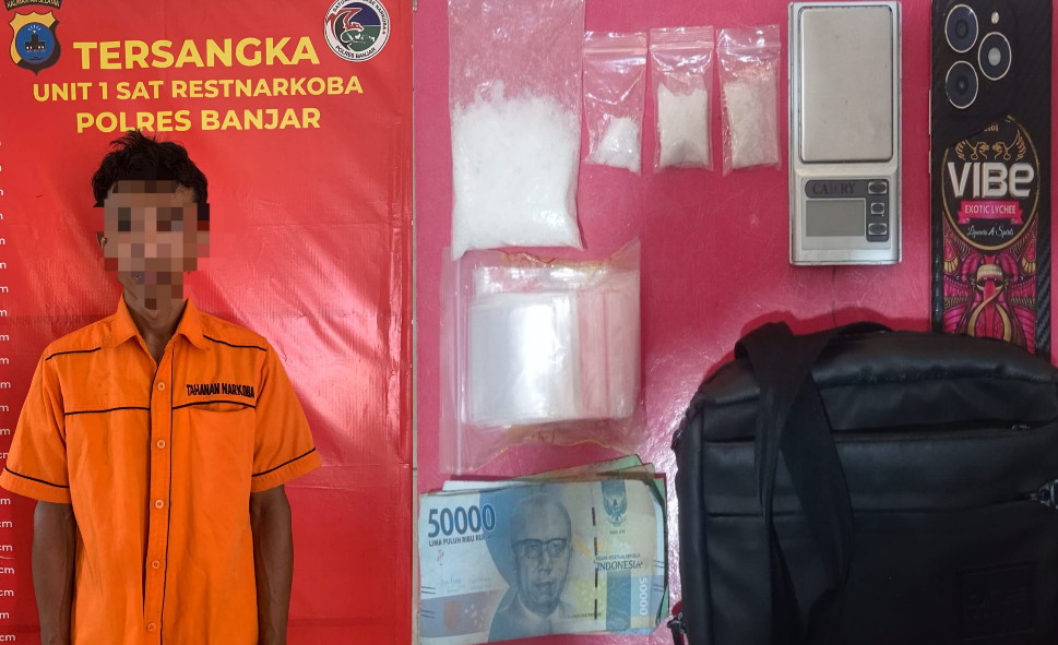 Satresnarkoba Polres Banjar Tangkap Oknum Mahasiswa Pengedar Narkoba