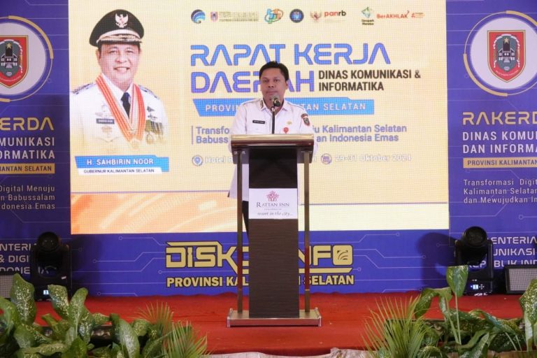 Sekdaprov Kalsel Dukung Sinergi Antar Diskominfo se-Kalsel