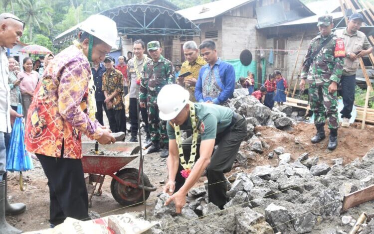 Pemkab HST dan Kodim Bangun TK Negeri 1 Batang Alai Timur