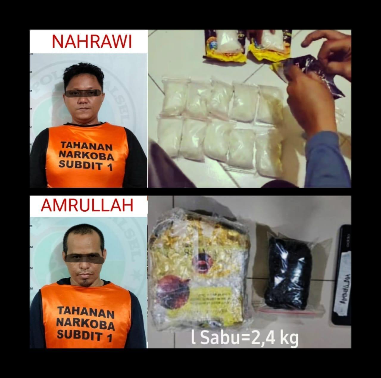 Dua Pria di Banjarmasin Ditangkap Atas Dugaan Kepemilikan 2 Kg Sabu