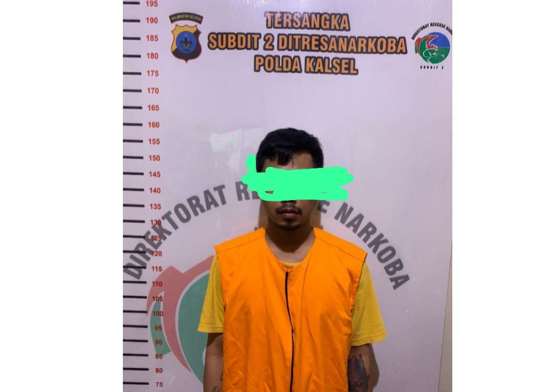 MA Warga Bandung Kepergok Bawa 4 Kg Sabu-sabu di Banjarmasin