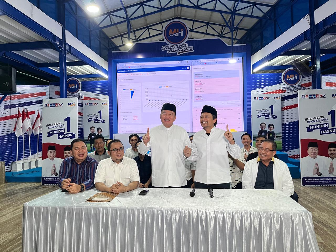 Menang Quick Count Pilgub Kalsel, Muhidin-Hasnuryadi: Terimakasih