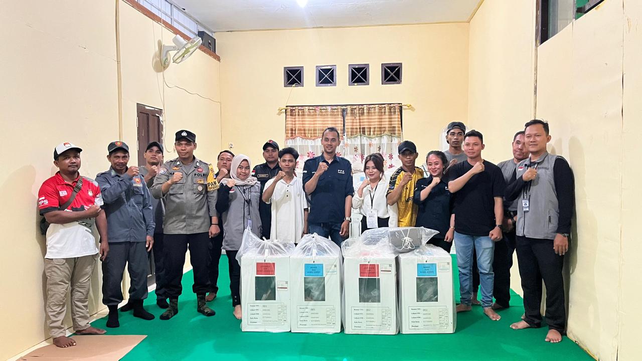 Logistik Pilkada 551 TPS se-Kotabaru Sudah di Panitia Pemilihan Kecamatan