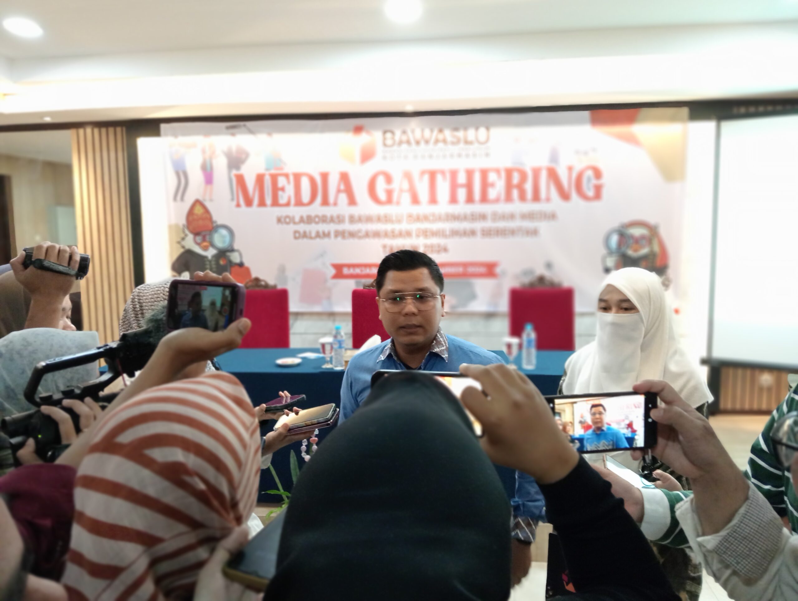 Bawaslu Kota Banjarmasin Gelar Media Gathering