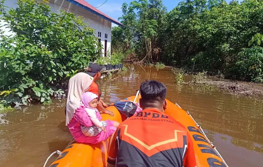 Banjir Merendam Ratusan Rumah di Kawasan IKN