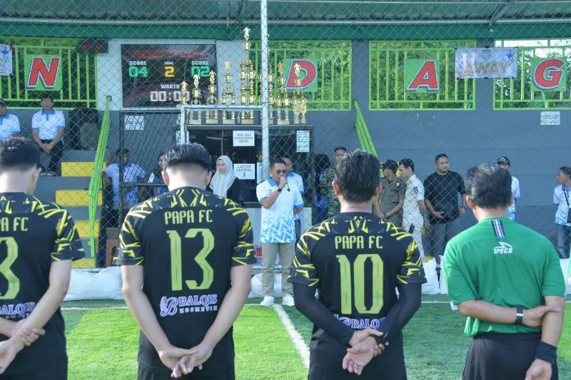 Pj Bupati HSS Hadiri Kick Off Turnamen Mini Soccer Sandaga