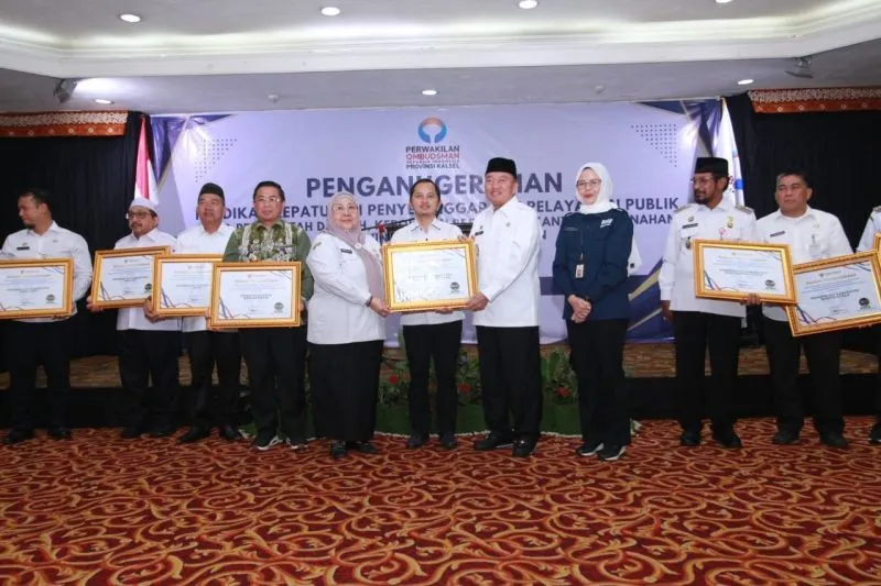 Pemkab HSS Raih Predikat Tertinggi Kepatuhan Layanan Publik 2024