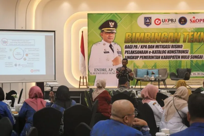 Pemkah HSS Gelar Bimtek Mitigasi Resiko Pelaksanaan E-Katalog Konstruksi