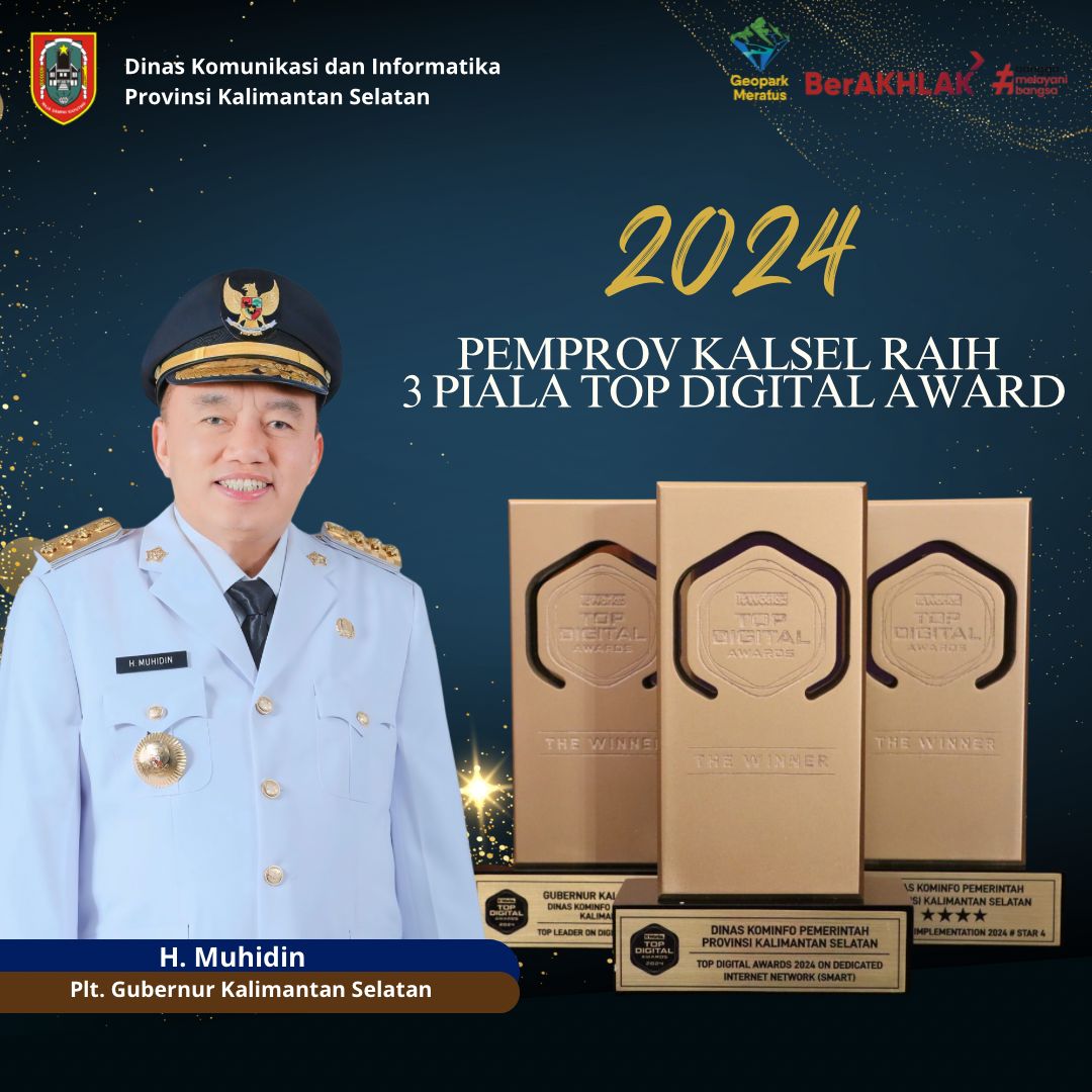 Plt Gubernur Kalsel Mendapatkan Top Leader On Digital Implementation