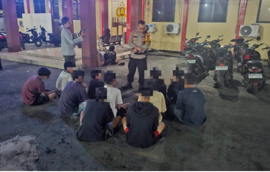 Diduga Hendak Tawuran, Belasan Remaja di Banjarmasin Diamankan