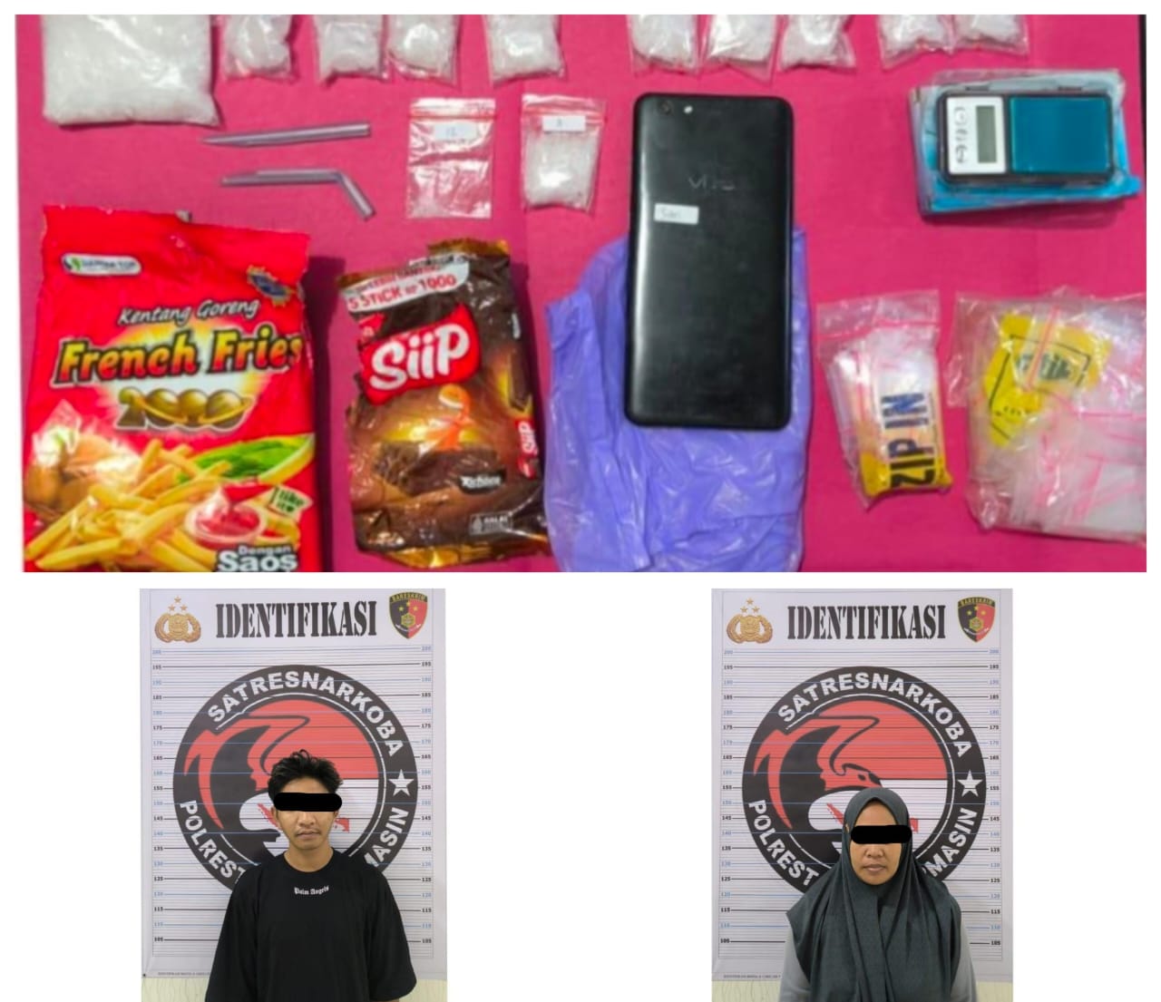 Diduga Pengedar Sabu, Pria dan Wanita Ini Digerebek Di Hotel Bumi Banjar