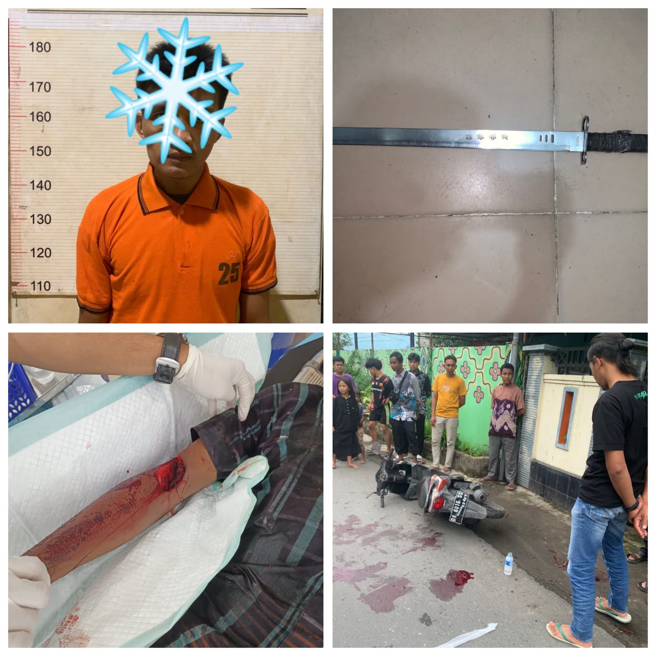 Tagih Utang, Warga Kelayan Banjarmasin Disabet Samurai