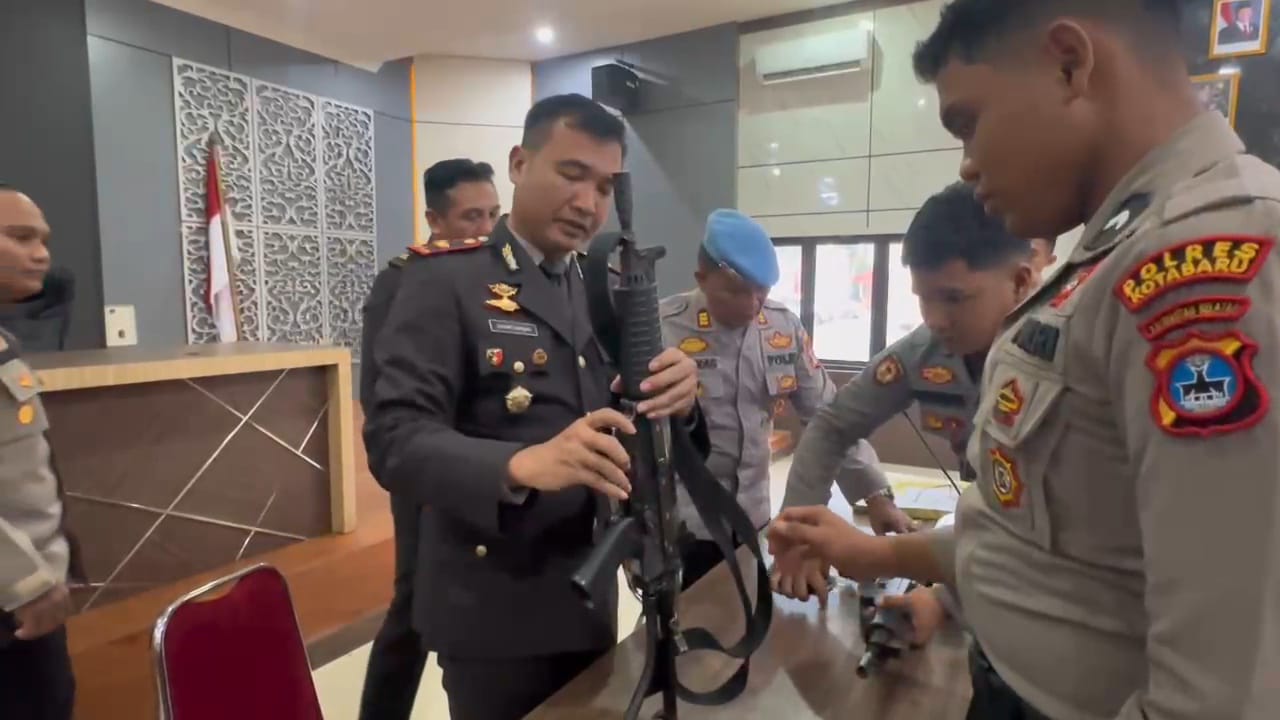Polres Kotabaru Cegah Penyalahgunaan Senjata Api