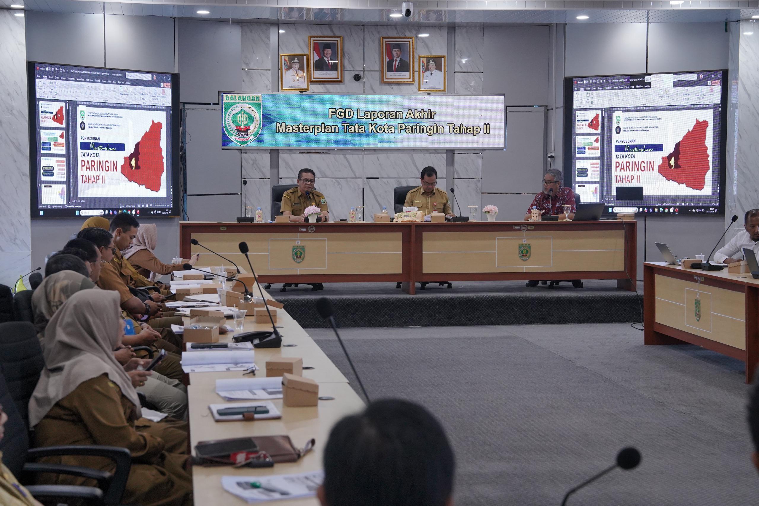 Bapperida Balangan Matangkan Master Plan Tahap II Kota Paringin