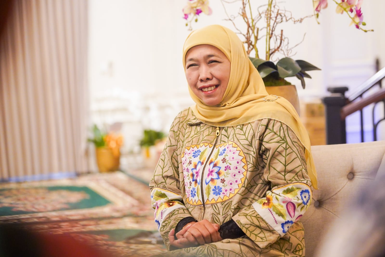 Khofifah dan Pengusaha Muda Bahas Pengembangan Agrobisnis dan Pendidikan