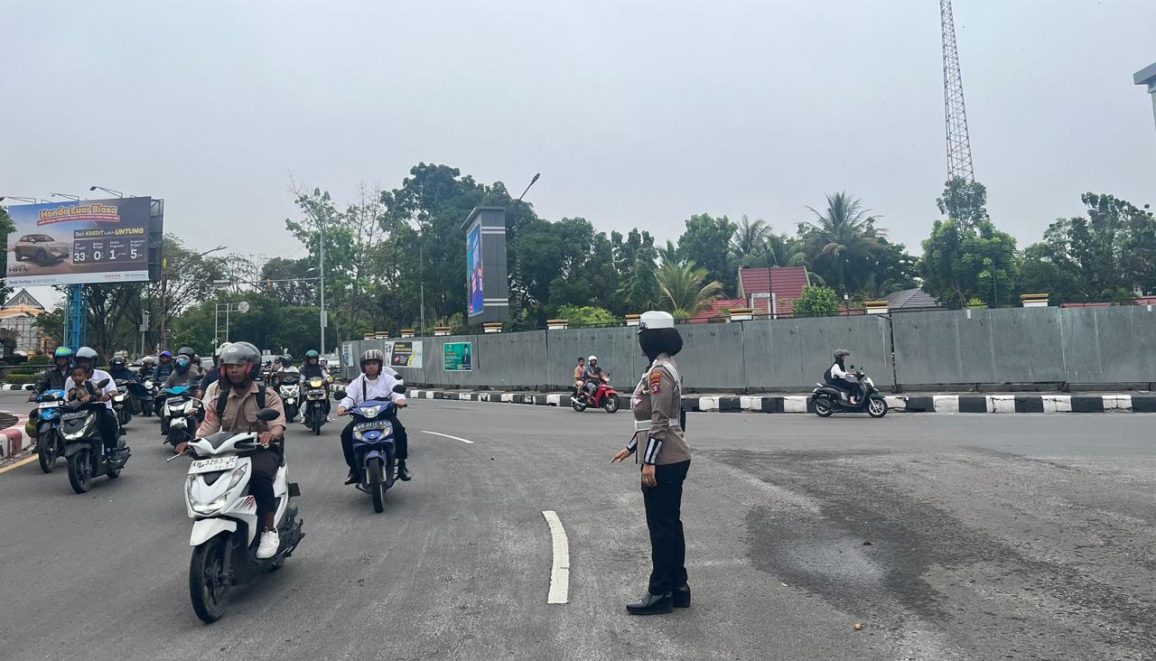 5 Zona Pengamanan Lalu Lintas Saat Operasi Gatur di Palangkaraya
