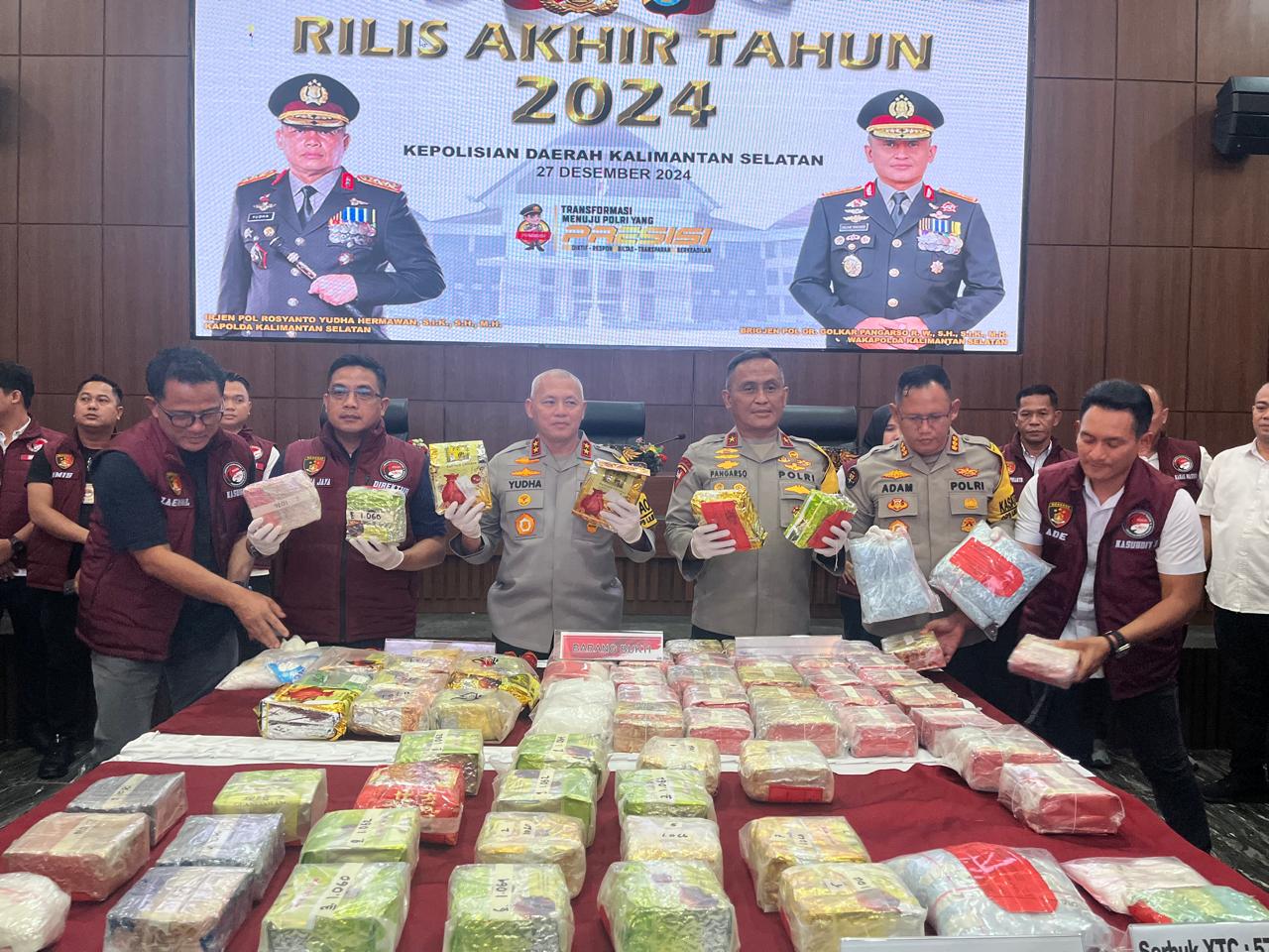 Polda Kalsel Tahun 2024: Korban Kecelakaan Turun dan Ungkap Narkoba Jaringan Internasional