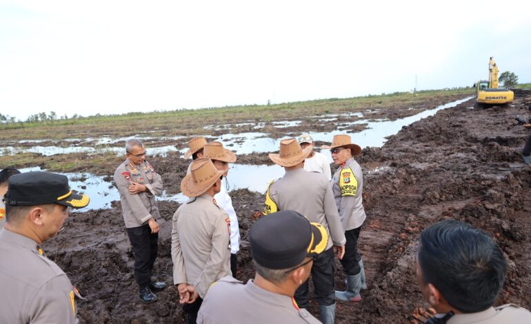 Kapolda Kalsel Tinjau Lokasi Program Ketahanan Pangan