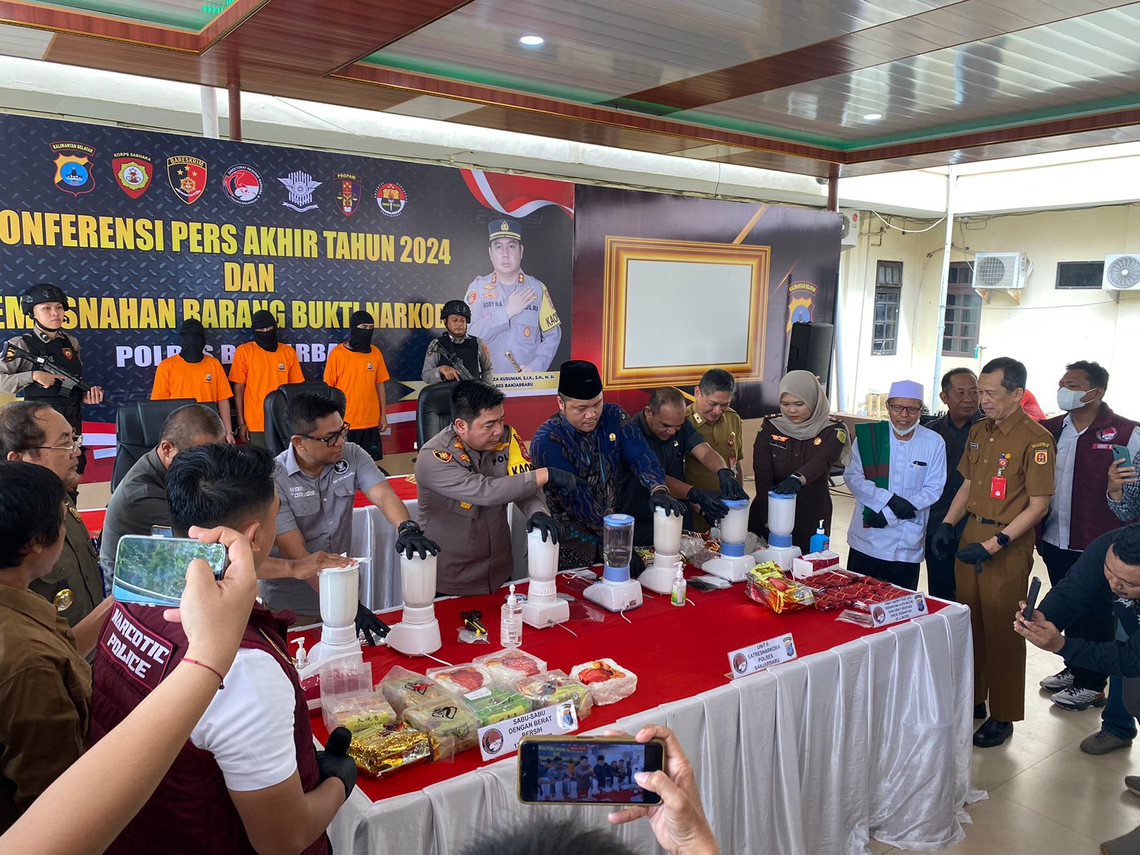 Sepanjang 2024, Polres Banjarbaru Tangkap 251 Tersangka Narkoba