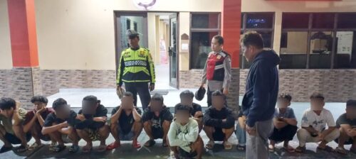 Terciduk Polisi 13 Remaja Pesta Miras
