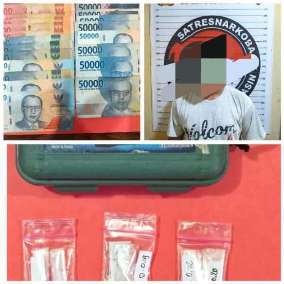 HD Warga Kuin Simpan 6 Paket Sabu di Dasbord Mobil