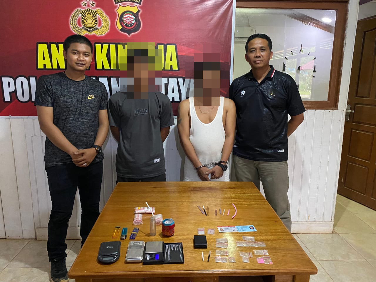 Dua Warga Nanga Tayap Ditangkap Atas Dugaan Kasus Narkoba