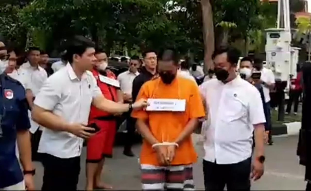 Rekonstruksi Kasus Polisi Tembak Mati Sopir Ekspedisi di Kalteng
