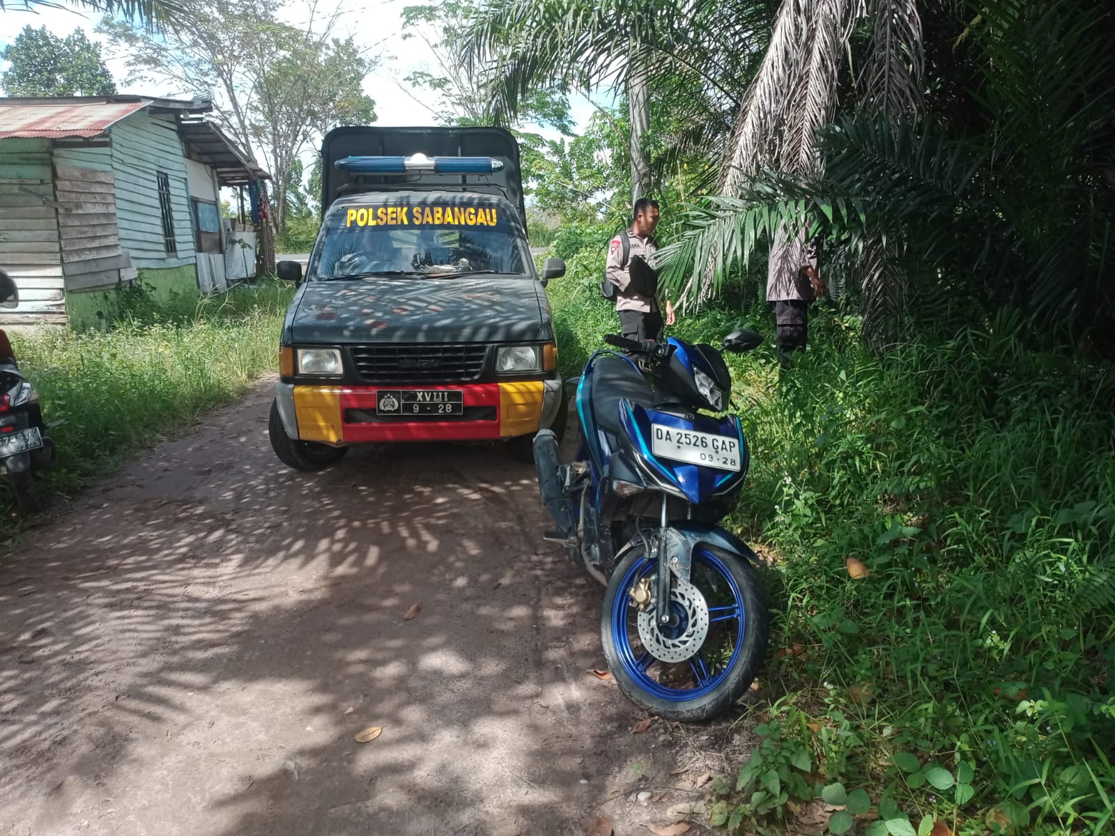 Quick Respons Masyarakat, Polsek Sebangau Amankan Motor Tak Bertuan