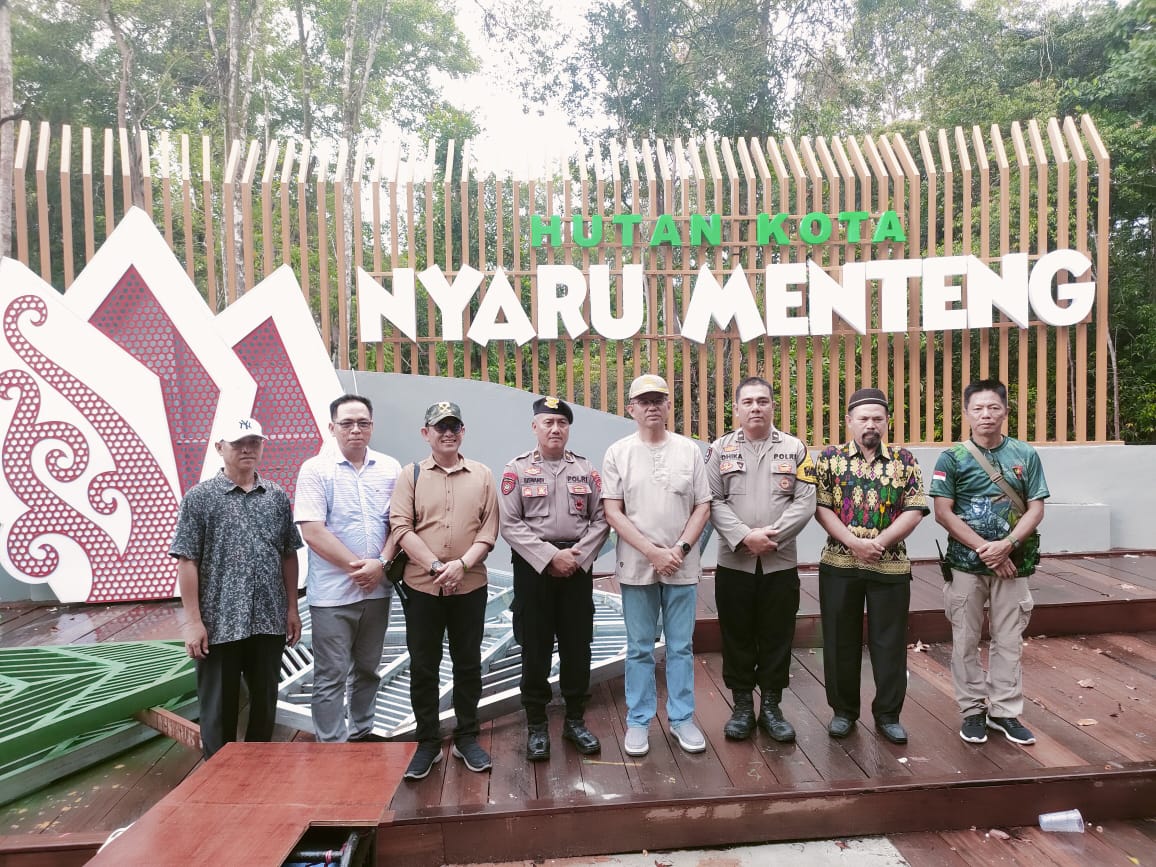Polsek Bukit Batu Dampingi Pj Wali Kota Kunjungi Wisata Nyaru Menteng