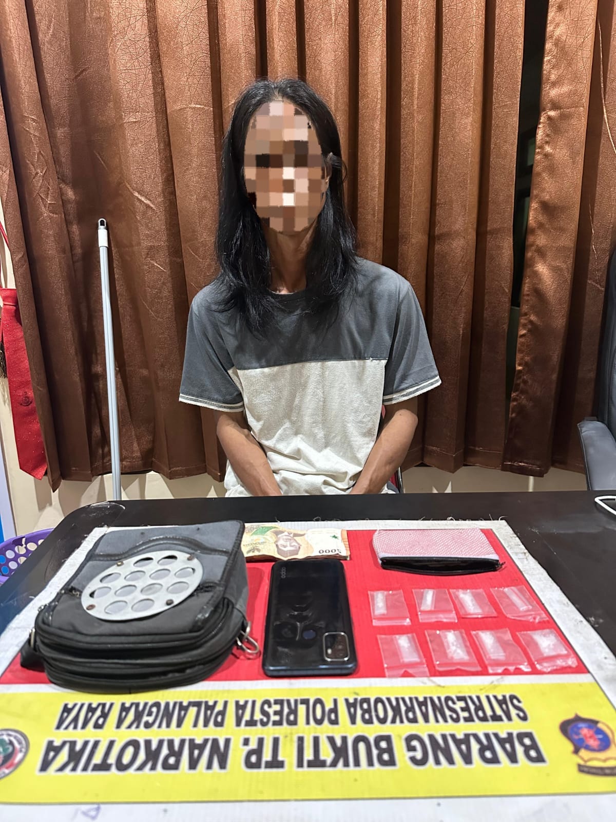 Satresnarkoba Polresta Palangka Raya Sita 43 Paket Sabu