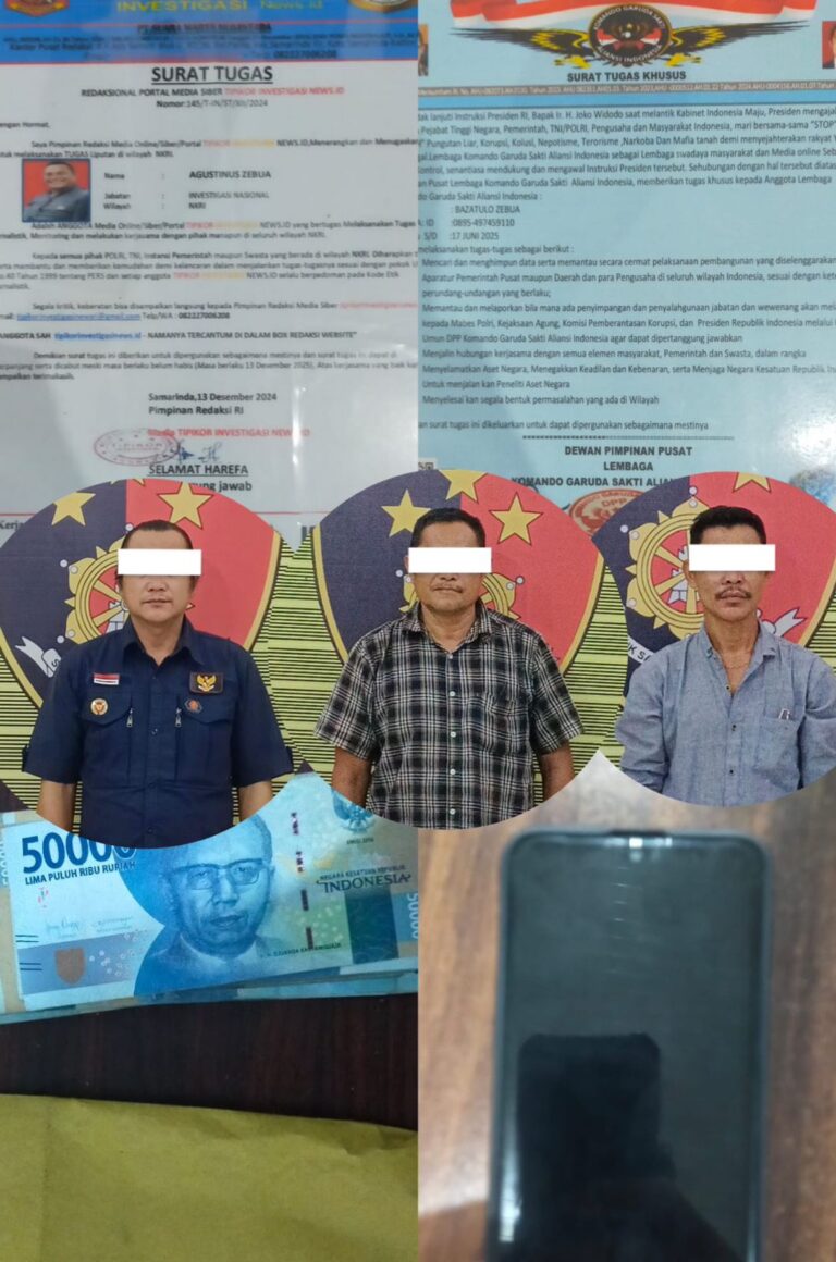 3 Oknum LSM Terjaring OTT Atas Dugaan Pemerasan Kepala Sekolah