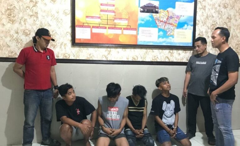 Empat Pelaku Curi Tujuh Motor Untuk Judi Online dan Narkoba