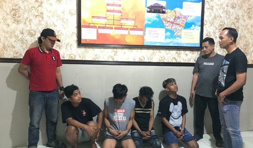 Empat Pelaku Curi Tujuh Motor Untuk Judi Online dan Narkoba