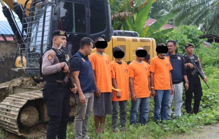 Penangkapan Lima Terduga Penambang Emas Ilegal
