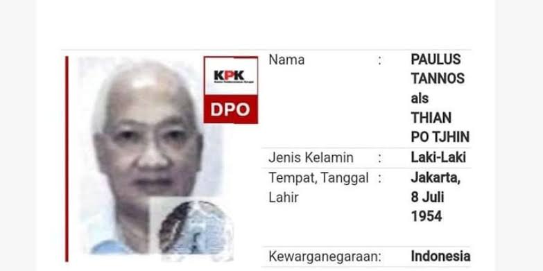 KPK Diminta Segera Pulangkan Paulus Tannos Buronan E-KTP