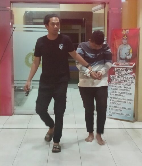 Pemerkosa Gadis di Kost Diserahkan ke Polresta Banjarmasin