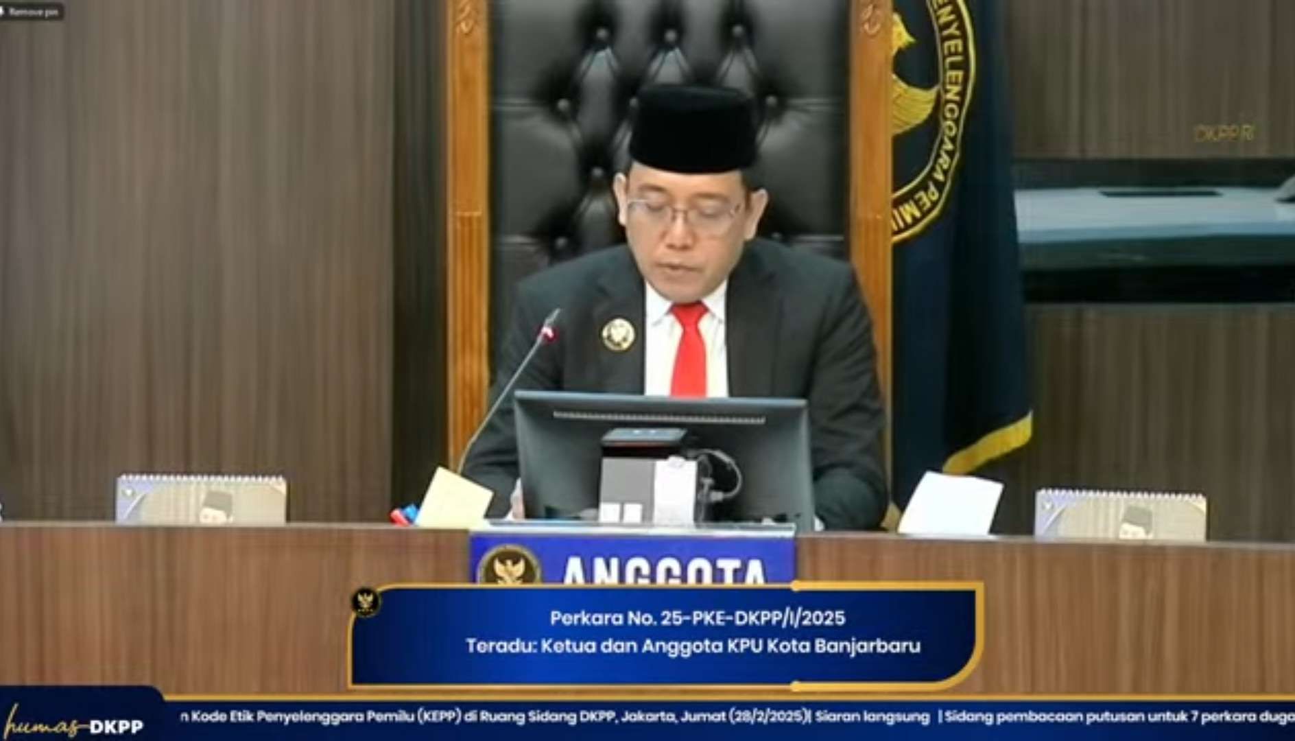 DKPP Pecat Empat Komisioner KPU Banjarbaru