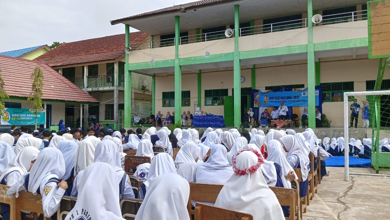 Dinkes Balangan Peringati Hari Gizi Nasional Ke-65 di SMPN 1 Paringin