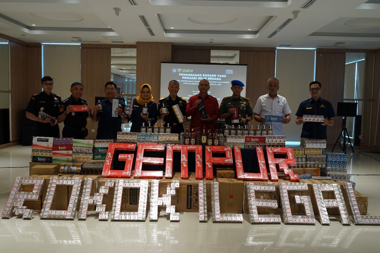 Bea Cukai Kalsel Musnahkan Rokok dan Miras Ilegal Rp6,28 Miliar