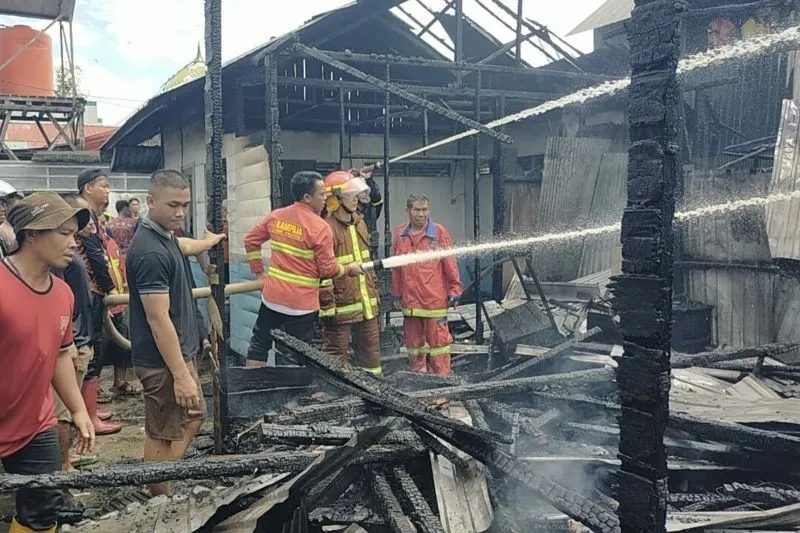 BPBD HST Sebut Kebakaran Hanguskan Bangunan Ponpes dan Empat Rumah