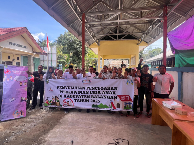 DP3A P2KB PMD Balangan Penyuluhan Cegah Pernikahan Dini di Kusambi Hilir